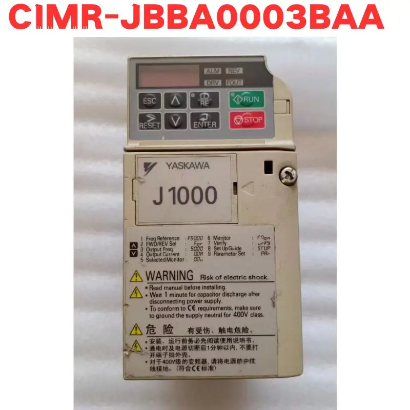 Подержанный инвертор CIMR-JBBA0003BAA CIMR JBBA0003BAA Протестирован в порядке