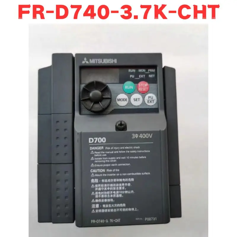 Подержанный инвертор FR-D740-3.7K-CHT FR D740 3.7K CHT протестирован нормально