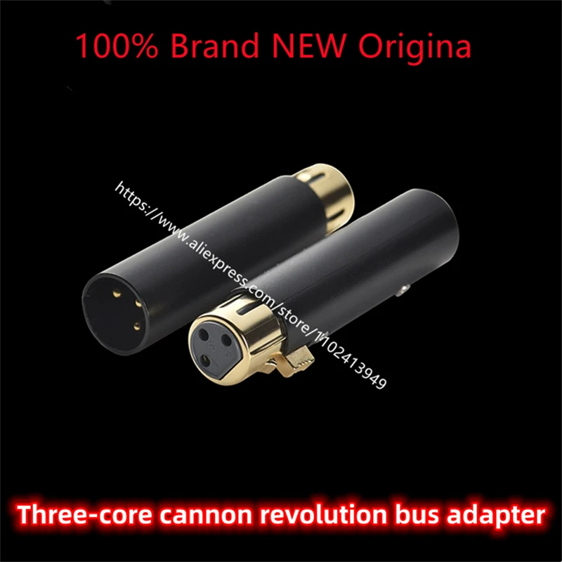 Позолоченный черный трехжильный переходник cannon revolution для женщин, микшер, удлинитель для микрофона cannon для передачи звука