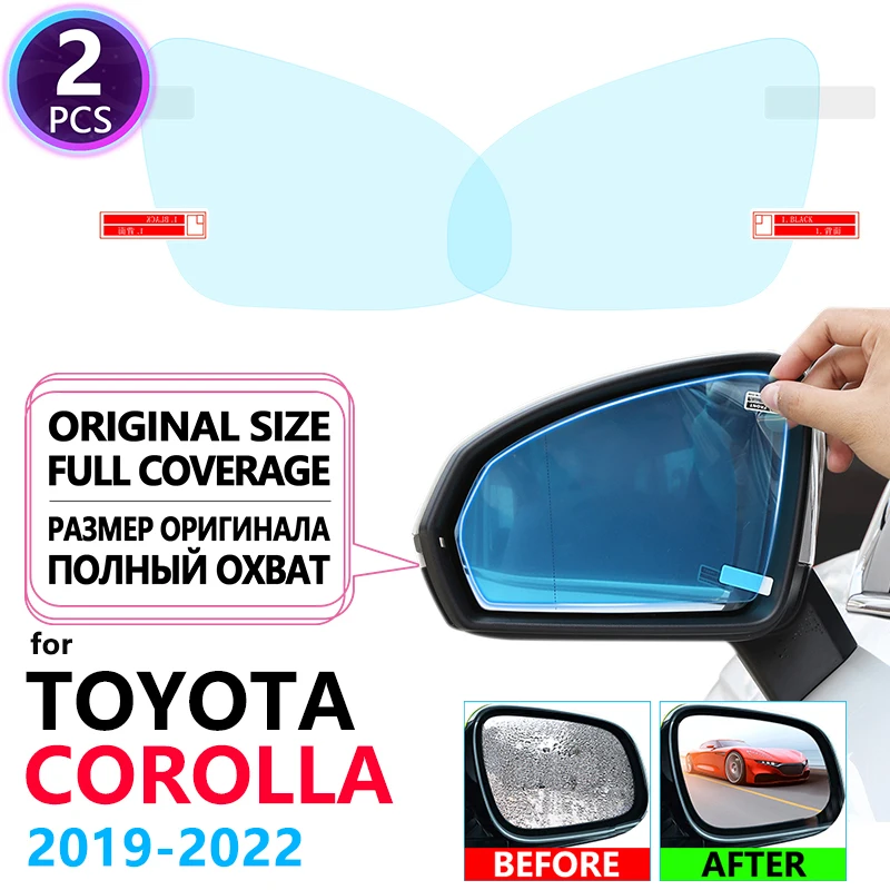 Полное покрытие противотуманной пленкой Непромокаемых зеркал заднего вида для Toyota Corolla E210 210 2019 2020 Автомобильные наклейки Чистые пленки Аксессуары