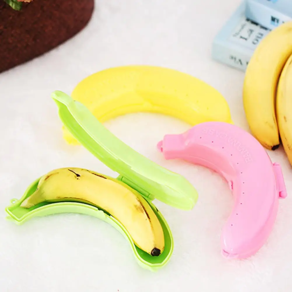 Простой держатель для бананов, износостойкий, легко открывающийся Пластиковый милый держатель для бананов
