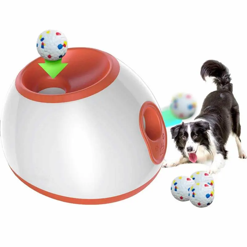 Пусковая установка для теннисных мячей для собак, прочная машина для подачи теннисных мячей и бейсбольных мячей для домашних животных, машина для метания мячей в помещении для собак