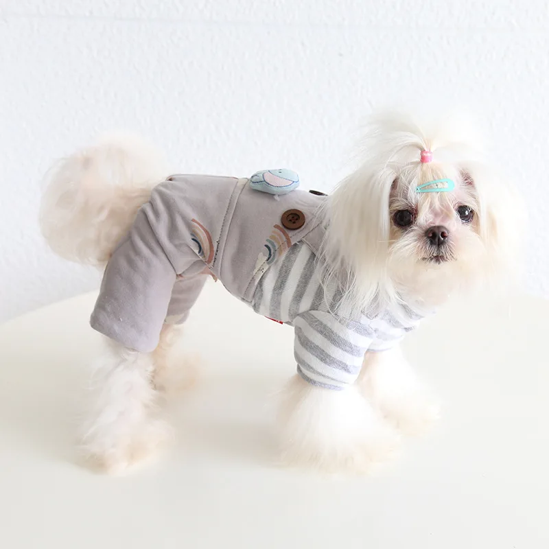 Радужный четвероногий слоненок 2022 Осенне-зимняя одежда для кошек, одежда для домашних животных, одежда для собак, одежда для каваи, костюм для собак