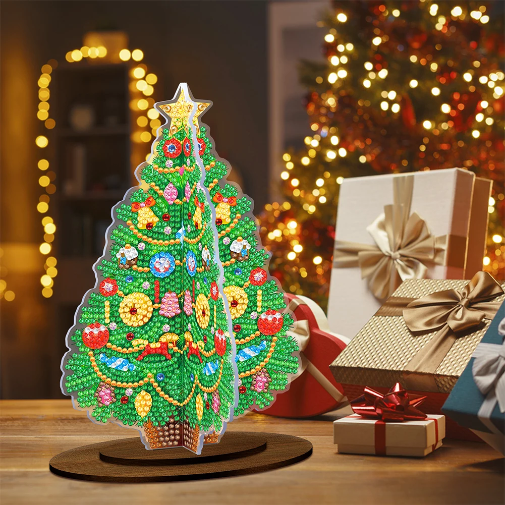 Рождественские украшения своими руками, алмазная живопись, украшения для Рождественской елки, Набор бриллиантов ручной работы, вышитые Рождественские подарки