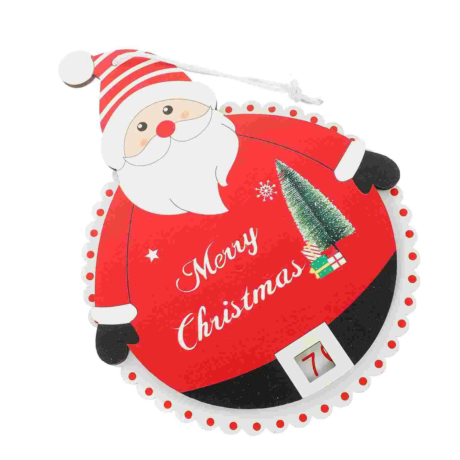Рождественский Дверной Календарь Подвесное Украшение Рождественской Вечеринки В Пользу Обратного Отсчета Нежной Подвесной Стены