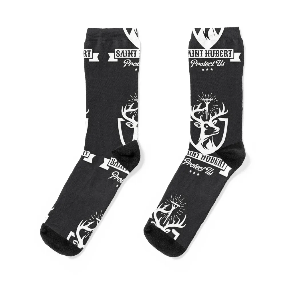Святой Хуберт Хубертус, покровитель охотников, оленьи носки, мужские велосипедные носки, happy socks, мужские хоккейные носки