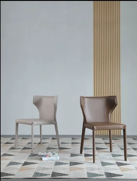 Скандинавское седло из кремовой кожи столы и стулья для пикника, итальянские ресторанные стулья, спинки стульев, роговые стулья, книжные столики и стул