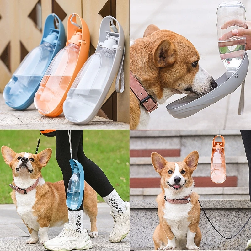 Складная бутылка для воды для домашних животных миска для больших собак без BPA уличная чашка для питья Подарок для собаки Портативный дозатор для питья Прямая доставка