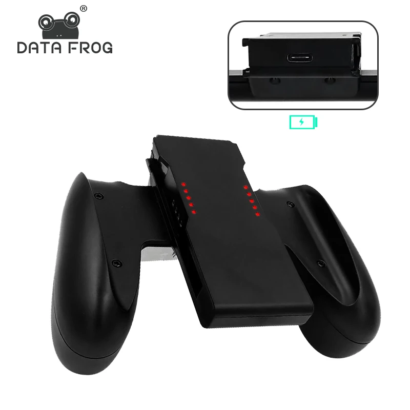 Совместимая с зарядной док-станцией рукоятка DATA FROG-Контроллер зарядного устройства Nintendo Switch OLED для стойки для ручек NS Joy-Con