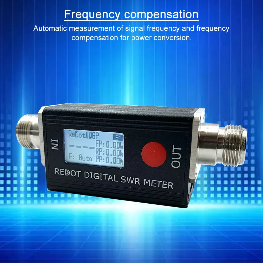 Цифровой измеритель КСВ RD106P FMB VHF UHF Измеритель мощности КСВ 80-999 МГц Коэффициент стоячей волны 1,00-99,9 Поддержка DMR Walkie Talkie