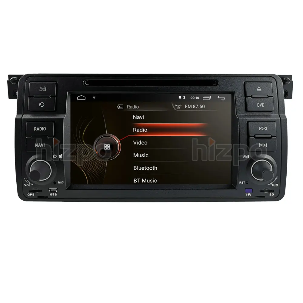 Четырехъядерный Автомобильный GPS DVD-Плеер 1 Din Android10 Для BMW E46 M3 Rover 75 MG ZT Радио Аудио Стерео Навигация Multimidia BT 4G WIFI