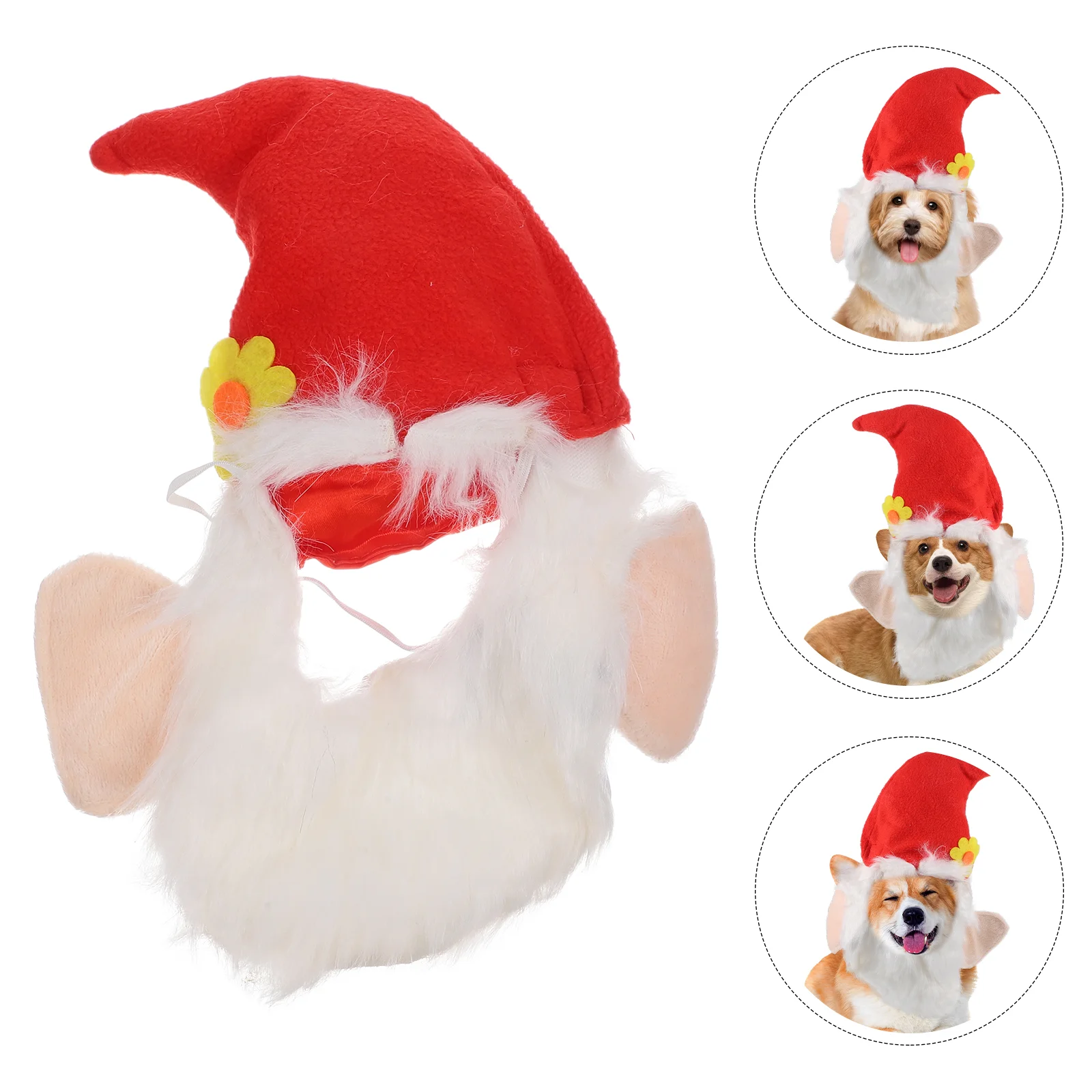 Шапки для вечеринки, аксессуар для домашних животных, Рождественский вязаный головной убор, очаровательный мультфильм
