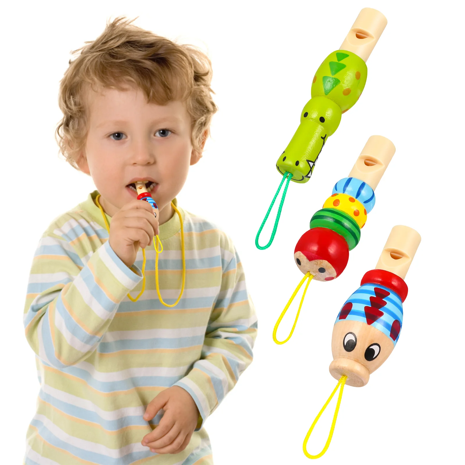Шнурок для свистка для животных, деревянные свистульки, развивающие музыкальные игрушки, подарки для малышей Woody