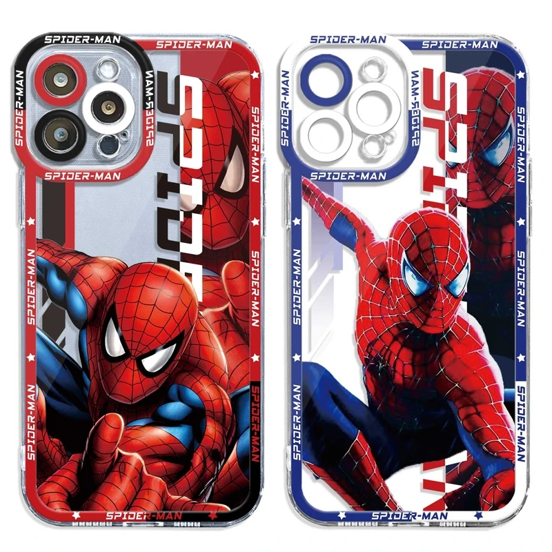 для Samsung S21 Plus Ultra S22 5G S20 FE S10 Note 10 Lite S20FE Soft Note10 Мягкий Чехол Marvel Spider Man Deadpool Manga Cover Case