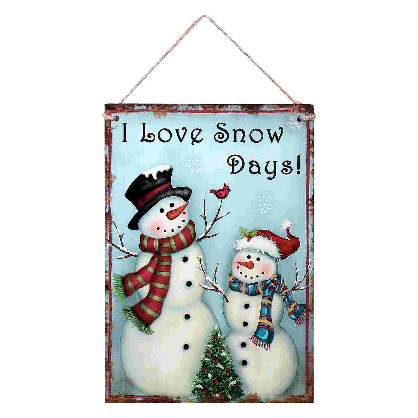 рождественский декор в виде снеговика деревянная дверь в деревенском стиле- snowman para snowman navideños украшение в виде венка- 1 шт. Декоративная табличка для подвешивания